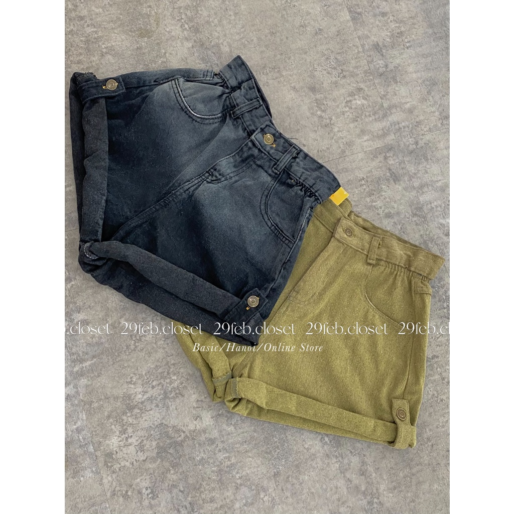 [Ảnh thật/Video] Quần short jeans mặc được 2 kiểu - 29feb.closet - Q30