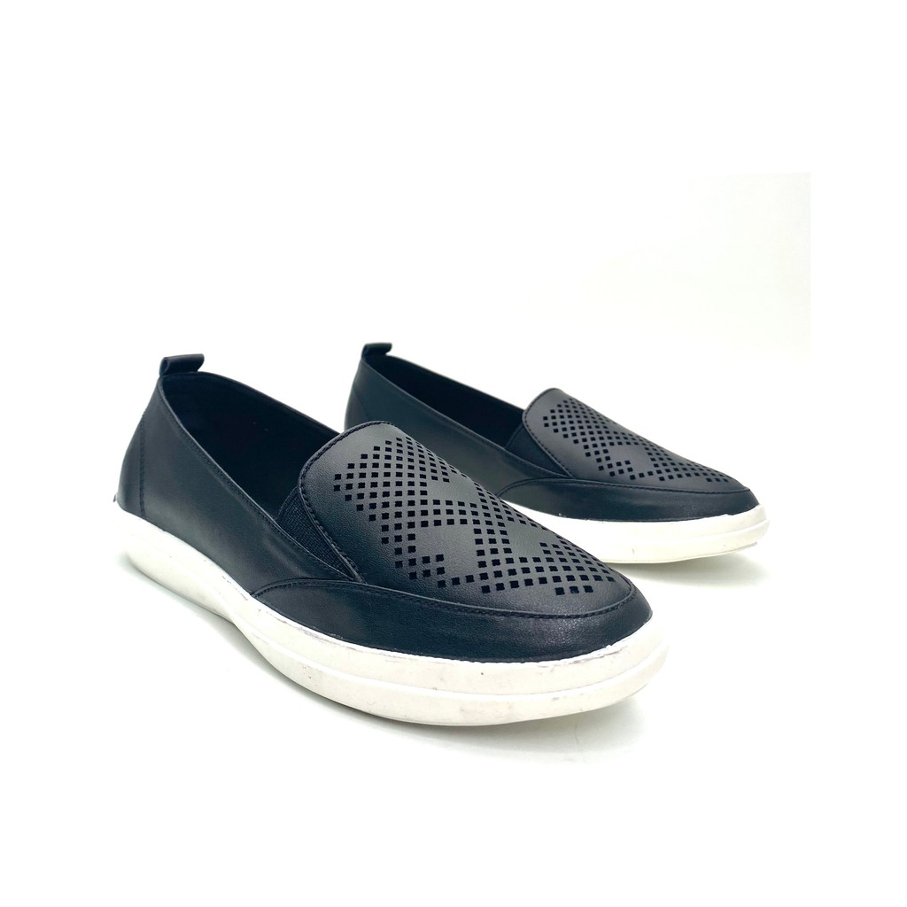 Giày Bệt Nữ Da Bò Moca - KALEEA Đế Bằng Dày 3cm Trống Trơn Trượt - MO719 | BigBuy360 - bigbuy360.vn