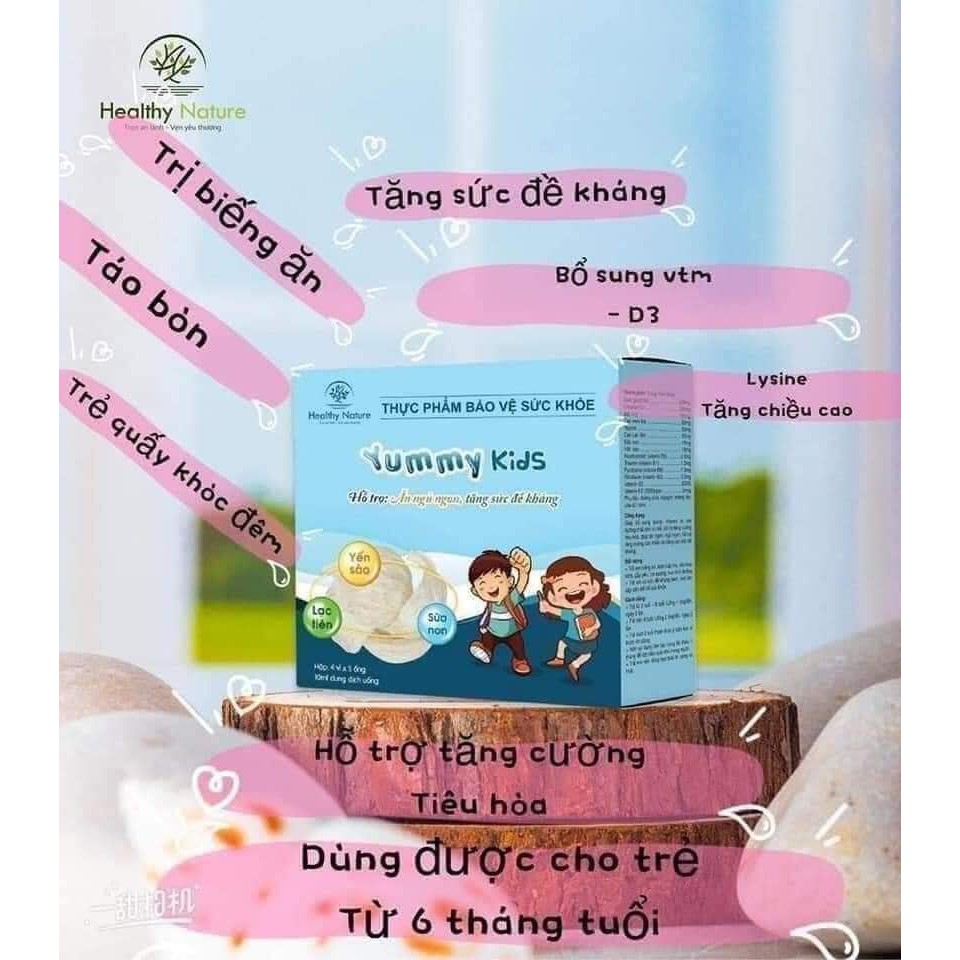 1 VỈ SIRO YẾN SÀO YUMMY KIDS (5 ống/ Vỉ) - Hàng Dùng Thử