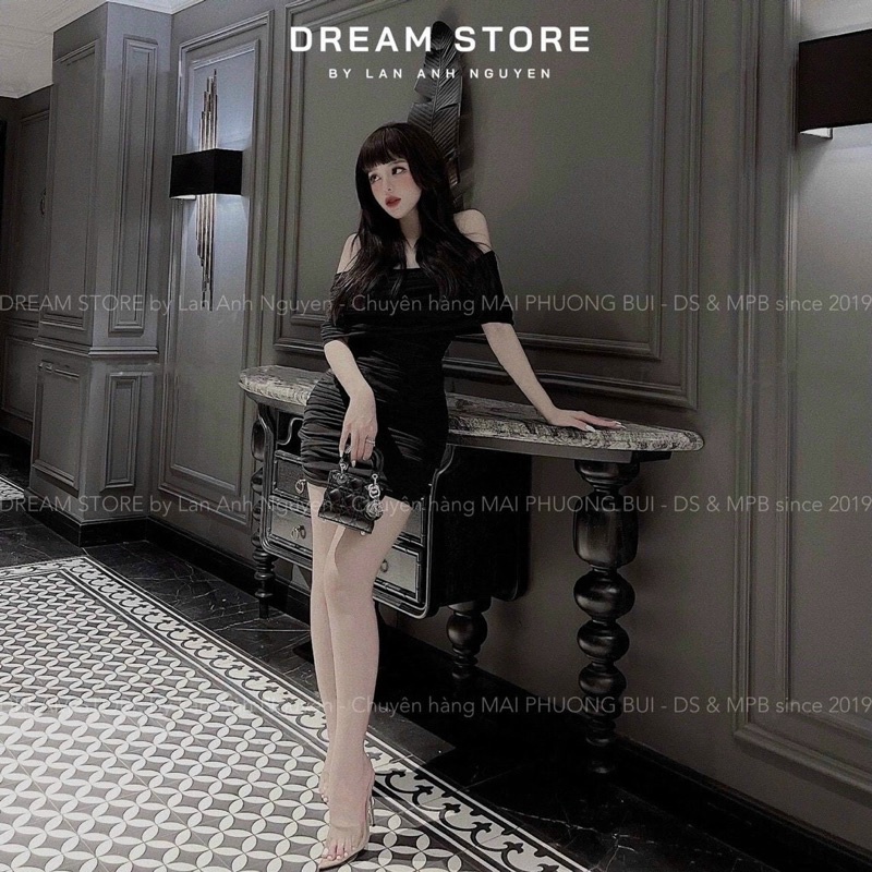 ĐẦM BODY TRỄ VAI NHÚNG