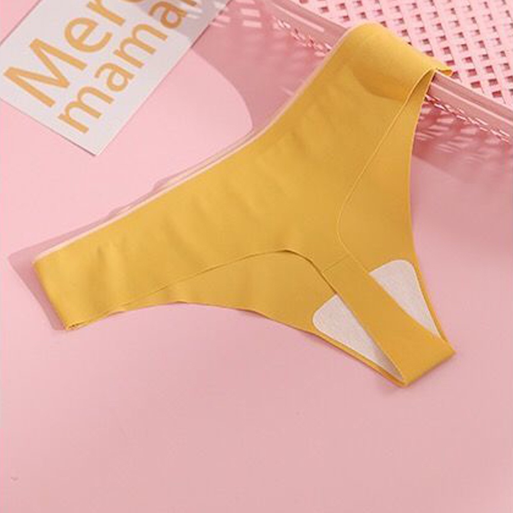 Quần Lót Lọt Khe Không Đường May Màu Trơn Thời Trang Quyến Rũ Cho Nữ