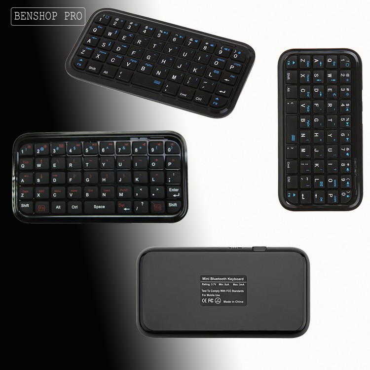 Bàn phím siêu mỏng Mini Bluetooth Keyboard Folio (đen)