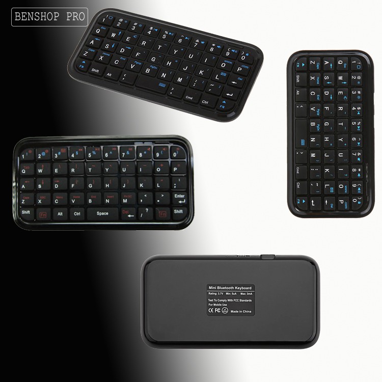 Xả kho Bàn phím siêu mỏng cho điện thoại, ipad Mini Bluetooth Keyboard Folio