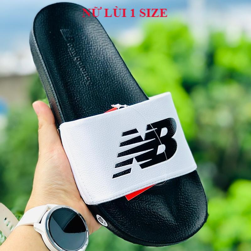 Dép newbalence 𝐍𝐄𝐖 𝐁𝐀𝐋𝐄𝐍𝐂𝐄 ❤️FREESHIP + Hộp❤️dép unisex NB new balence quai ngang thể thao nam nữ đen q.trắng