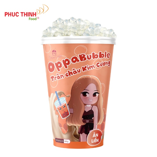 Trân Châu Ăn Liền Oppa Bubble Gói 400g Toppping Trà Sữa Dẻo Dai Nguyên Liệu Trà Sữa Full 4 Vị