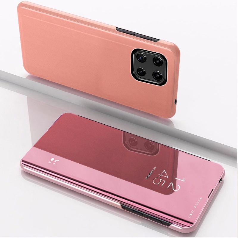 Ốp điện thoại nắp gập tráng gương thông minh chống sốc cho SAMSUNG NOTE 20 ULTRA GLAXY NOTE 10 PLUS 8 9 M52 M62 F62