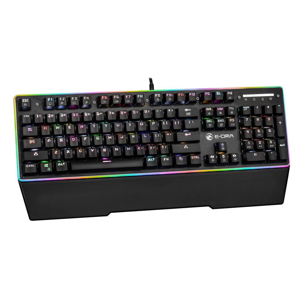 Bàn Phím Cơ Gaming EDRA EK308 RGB Optical Led RGB Chốn Nước