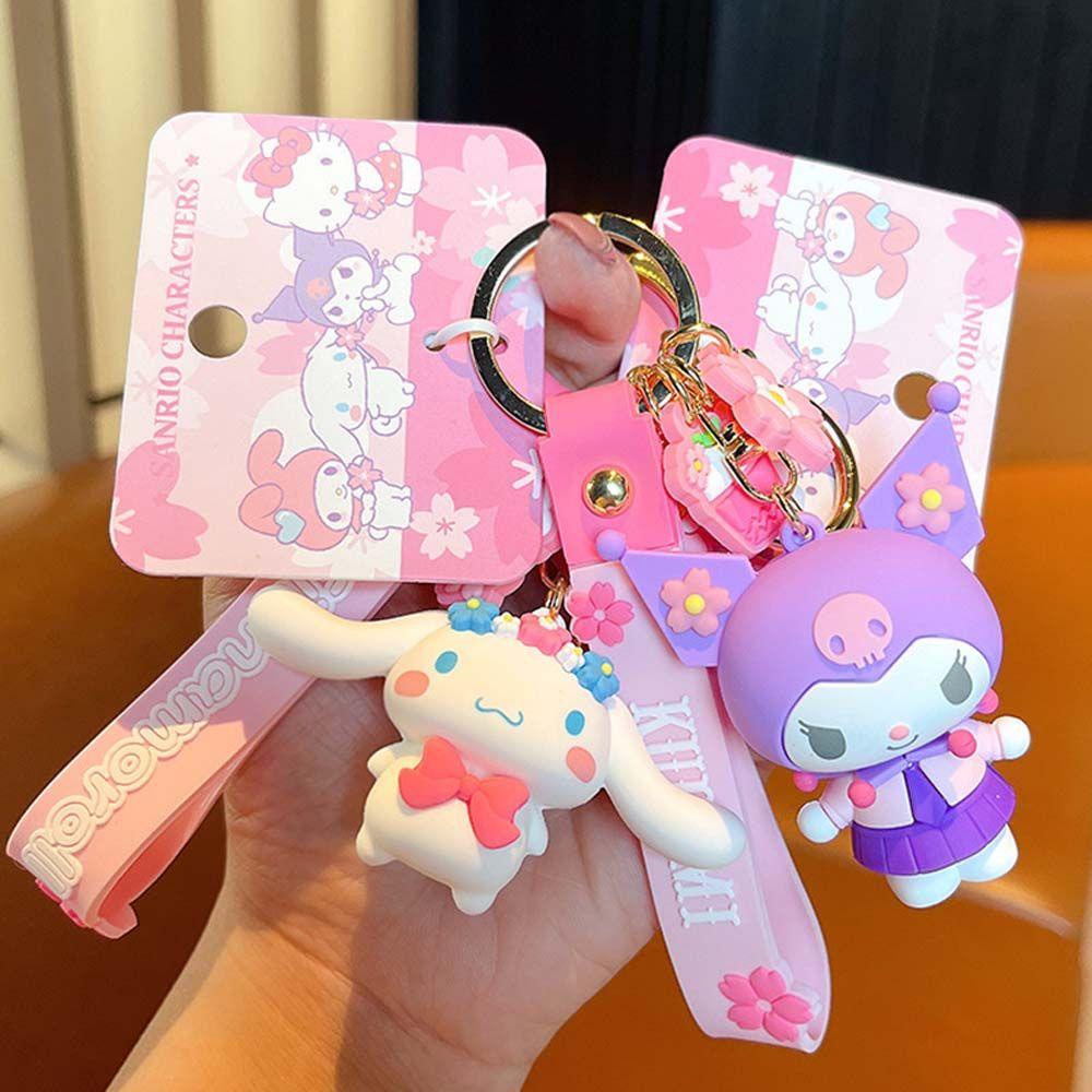 Móc Khóa Kitty Kuromi Hoa Anh Đào Dễ Thương