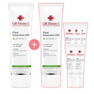 Kem chống nắng cell fusion C xanh lá (Cell Triac Clear Sunscreen) cho da dầu mụn