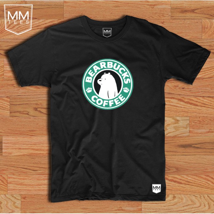 HOT🔥 Áo Phông WE BARE BEARS BEARBUCKS COFFEE ICE BEAR mẫu mới cực chât dành cho các fan