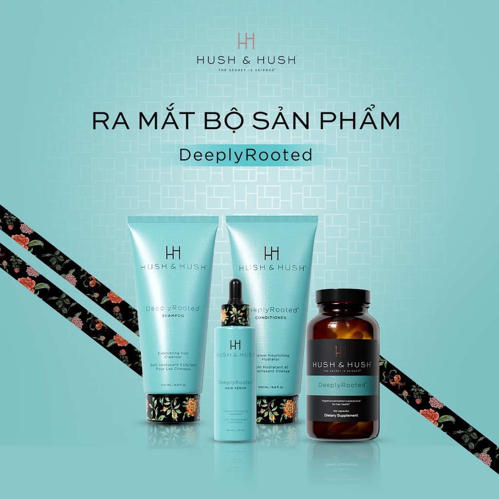 ☘️Bộ dầu gội, dầu xả, serum dưỡng tóc hoàn hảo nhất DeeplyRooted Hush and Hush - Hami Beauty VN