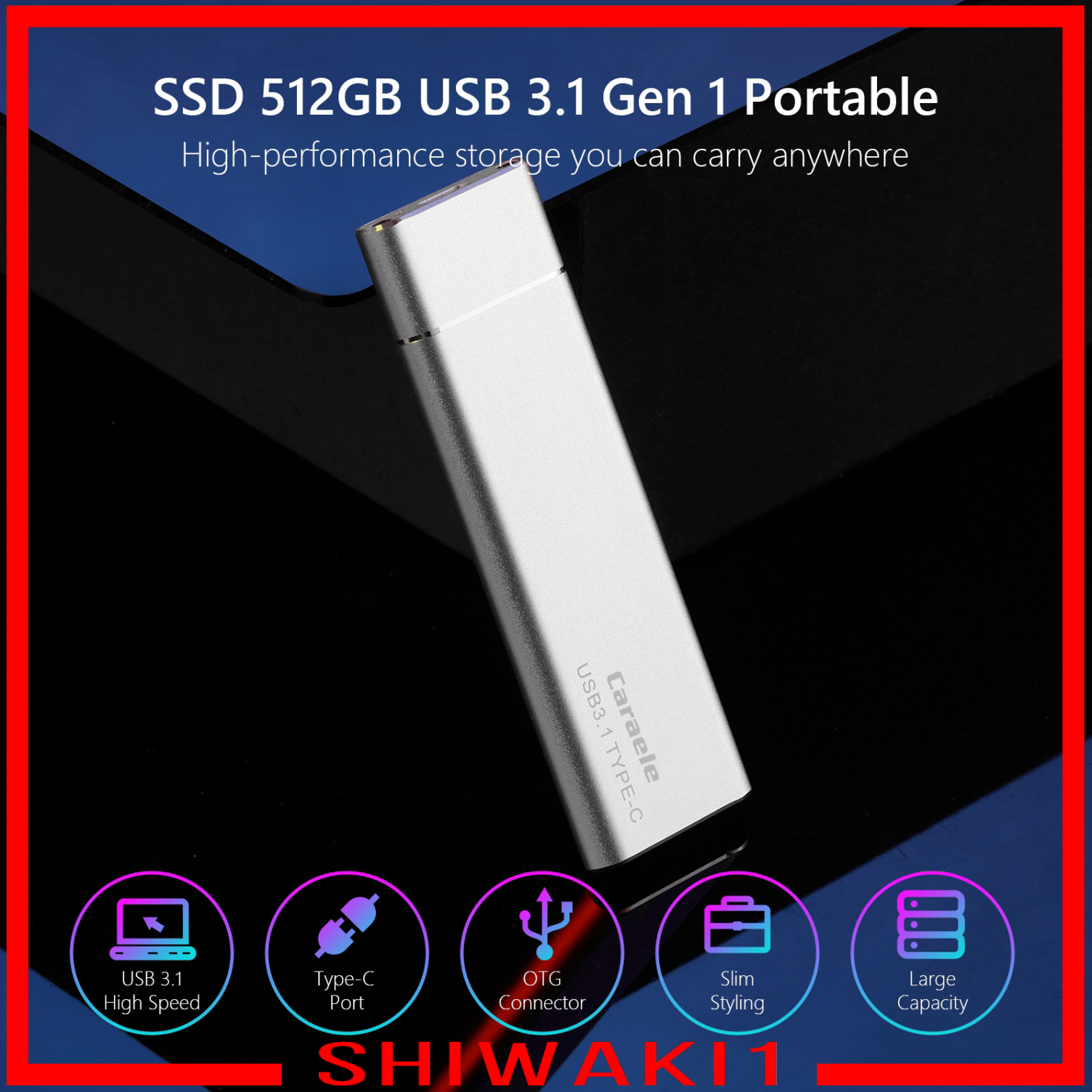 Ổ Cứng Ssd Usb 3.1 Shiwaki1 1t Cho Máy Tính Bảng Android