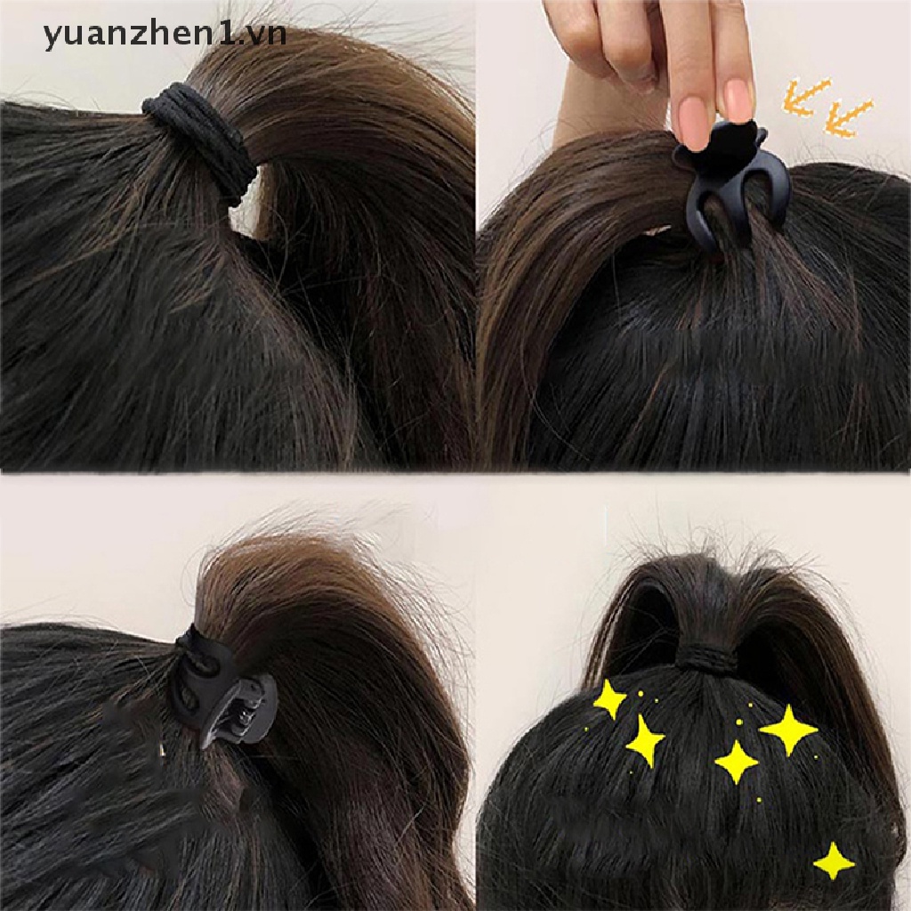 Bộ 4 Kẹp Tóc Nhựa Mini Xinh Xắn Cho Bé Gái