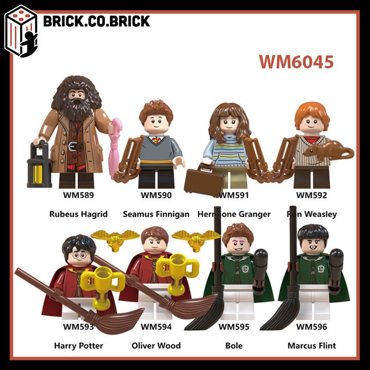 Xếp hình minifigure và non lego cậu bé phù thủy Harry Potter - Đồ Chơi Lắp Ghép Sáng Tạo: Hagrid, Dumbledore WM6045