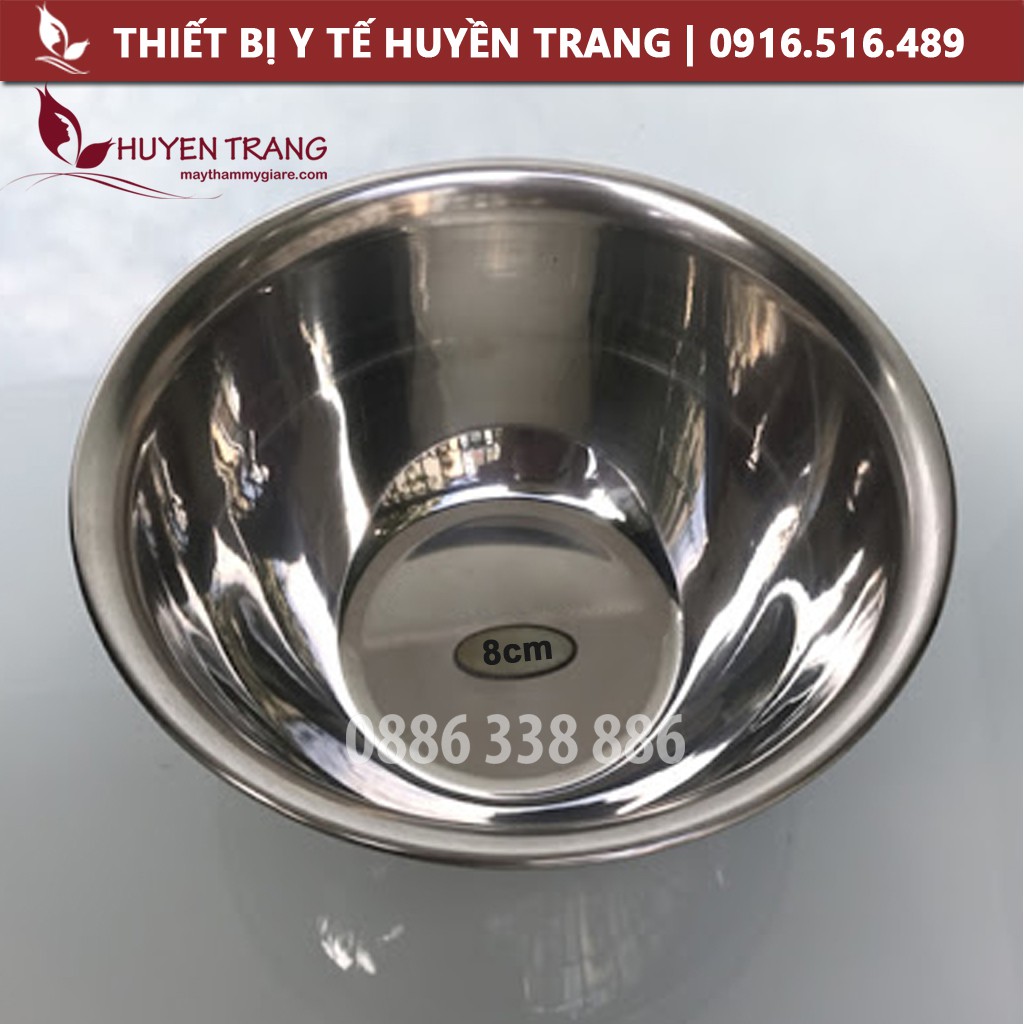 Bát Inox Đựng Mặt Nạ / Bông Cồn Đường Kính 8cm Dụng Cụ Y Tế Huyền Trang