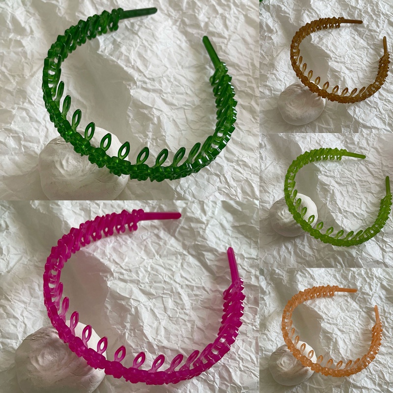 Băng Đô Cài Tóc Bản Rộng 20mm Chống Trầy Xước Màu Sắc Xinh Xắn