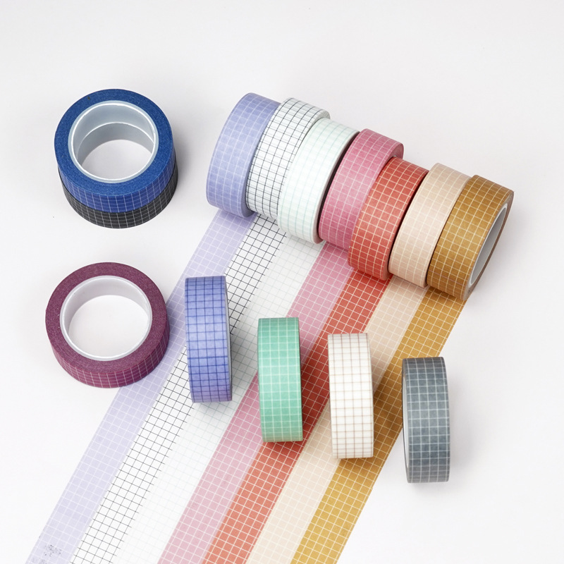 Cuộn grid washi tape dài 10m