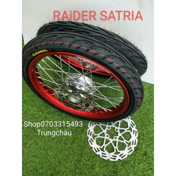BÁNH CĂM RAIDER SATRIA NIỀN YOKO 1.4 1.6  FULL VỎ CAMEL  60 .70 GẮN NHƯ RIN