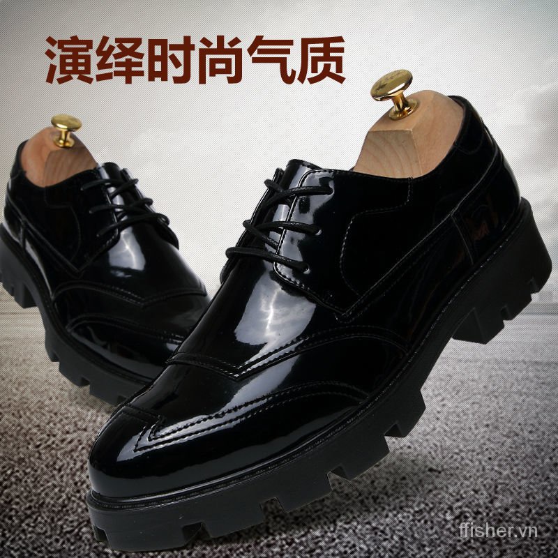 Giày tây đế độn chiều cao 8cm cho nam