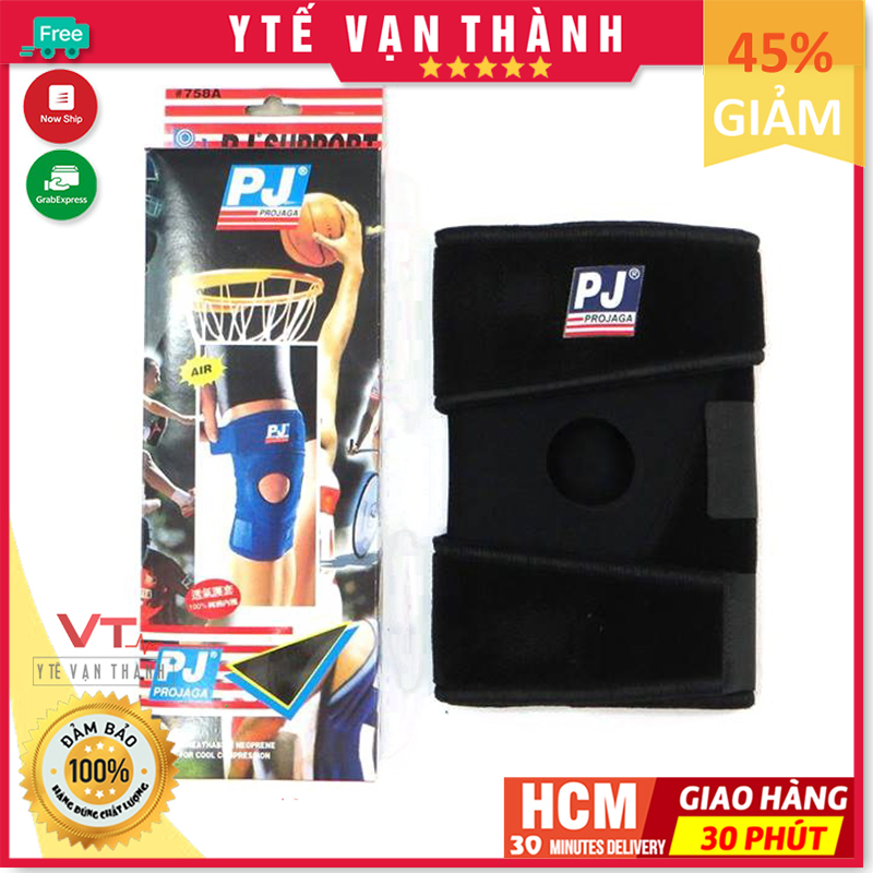 ✅ Băng Bảo Vệ Đầu Gối: PJ-758A (Bó Gối) PJ 758A) (Hàng Thật - Chính Hãng PJ) - VT0129