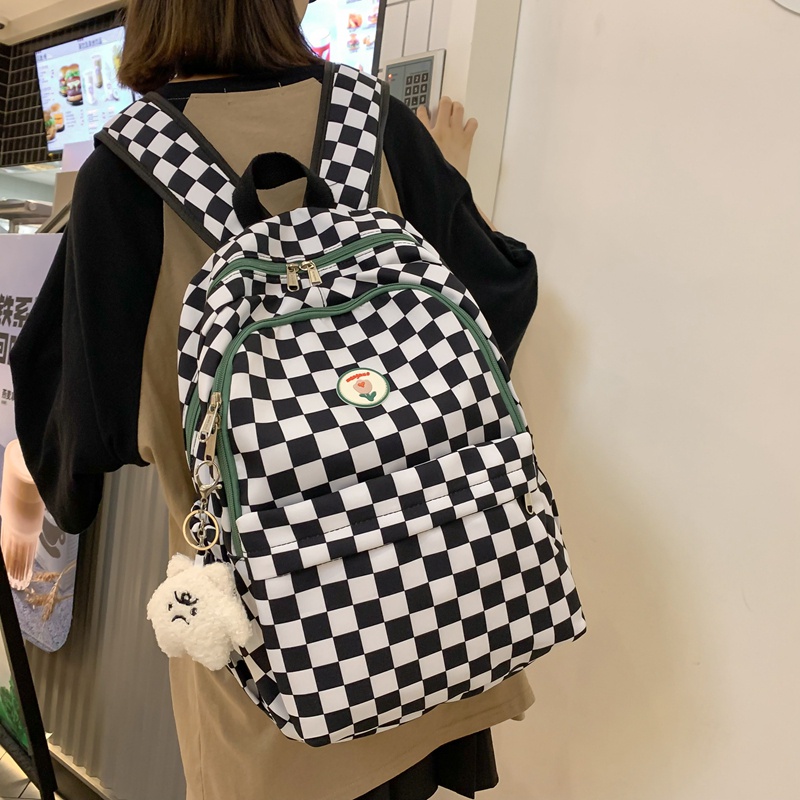 Ba lô PRETTYZYS sức chứa lớn 14 inch phong cách Hàn Quốc 2022 đi học dành cho nữ tuổi teen