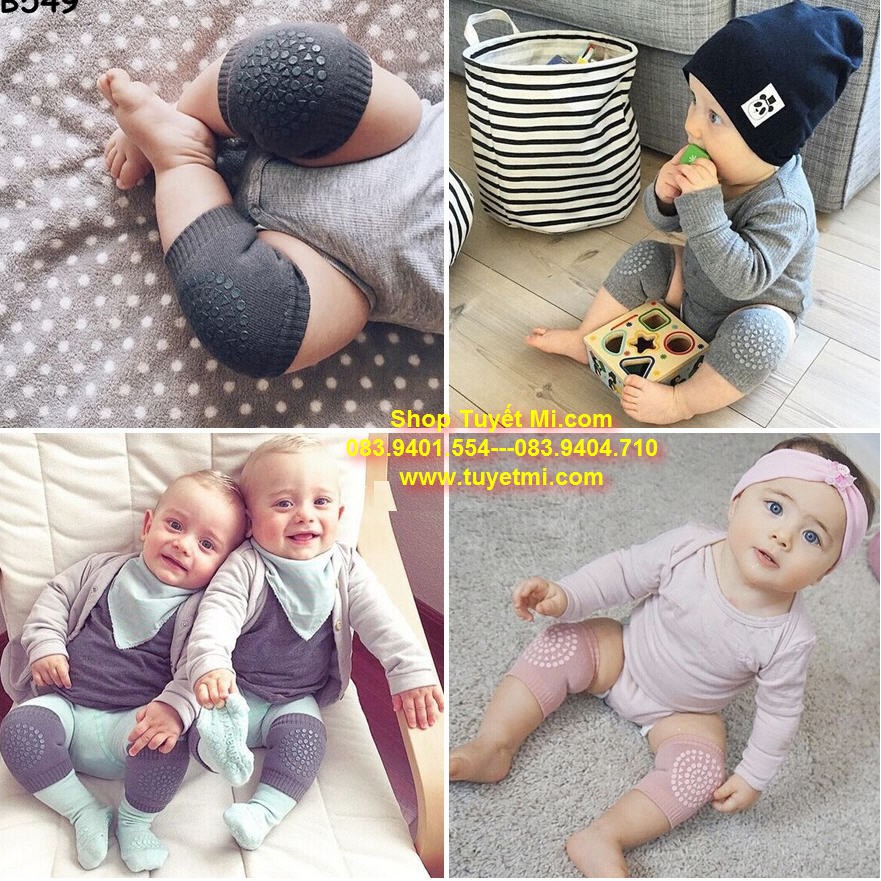Vớ bịt gối bảo vệ đầu gối cho bé tập bò