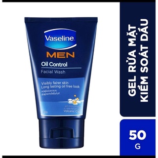 Gel rửa mặt kiểm soát dầu Vaseline Men 50g