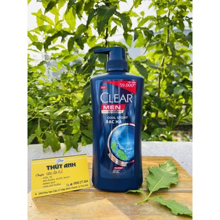 Clear Men dầu gội cool sport bạc hà 650g