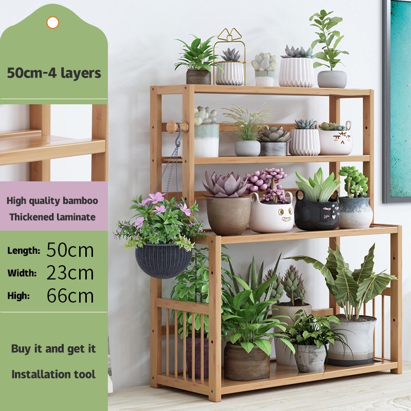 Kệ đựng đồ NA FEN AI để bàn bằng gỗ tre trang trí nhà cửa/ văn phòng