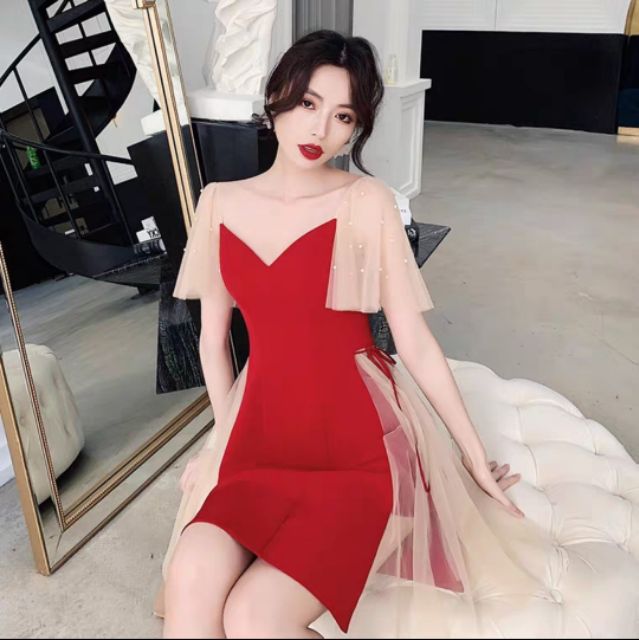 Đầm trắng xòe dự tiệc nữ công chúa phối ren cực phẩm | BigBuy360 - bigbuy360.vn