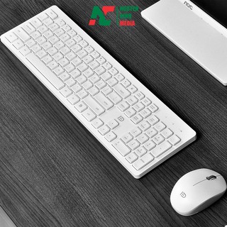 Bộ Bàn Phím Và Chuột Không Dây Forter ik7300 White (Màu Trắng) - Hàng Chính Hãng