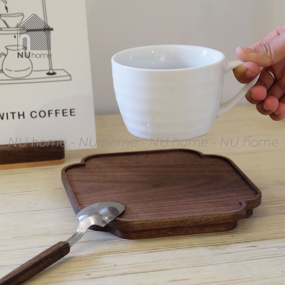 nuhome.vn | Khay gỗ - Hana, khay trà bánh cà phê trang trí đẹp mắt được sản xuất bằng chất liệu gỗ tự nhiên cao cấp