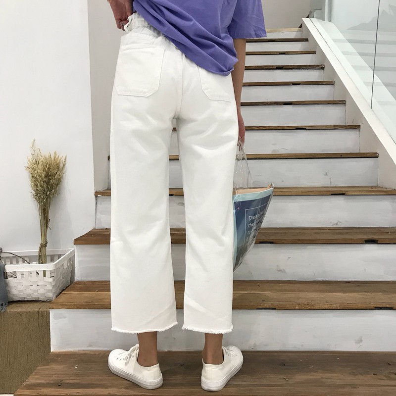 Quần Jean eo cao ống suông (Q28) – HÀNG có sẵn