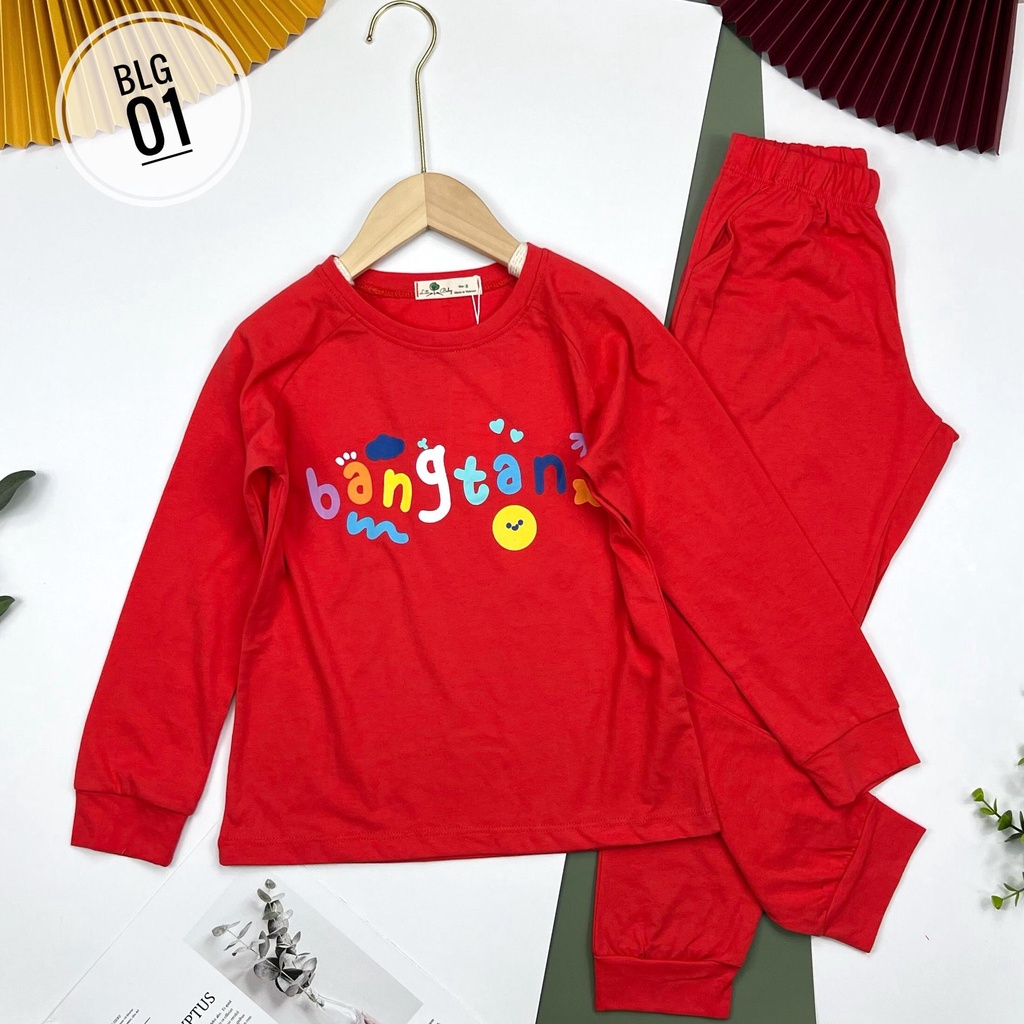 Bộ cotton thu đông bé gái mác litibaby, size đại cho bé từ 8/16T, tương dduong 25 - 47kg