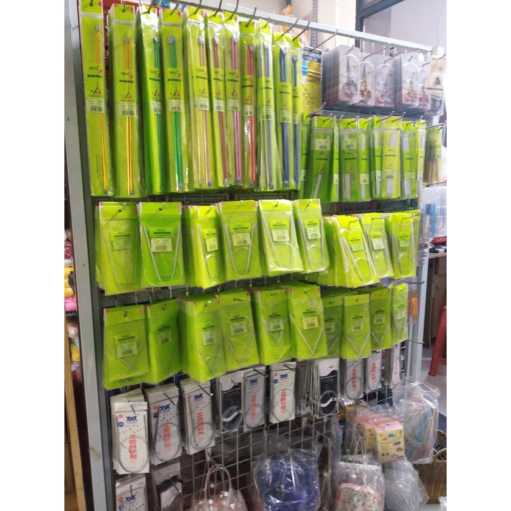 Kim đan len sợi 2 đầu SKC, chuyên dùng đan khăn, áo, gấu áo, cổ tay áo
