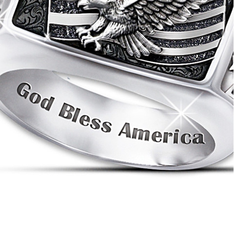 Nhẫn Hình Đại Bàng Phong Cách Hip Hop Thời Trang Cho Nam