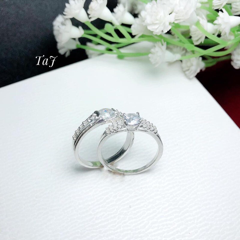 Cặp nhẫn đôi bạc ta hàng cao cấp