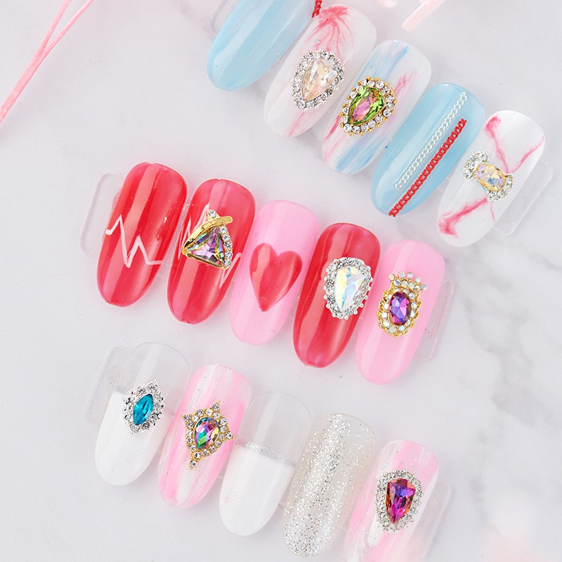 Mới Mũi Khoan Hình Giọt Nước Bằng Hợp Kim Đính Kim Cương Giả Dùng Trang Trí