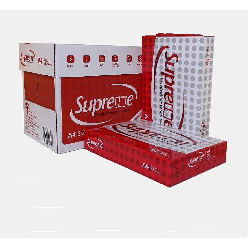 Giấy Supreme A4 ĐL70 THÁI LAN - Giấy in - Giấy A4 SUPREME