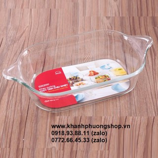 khay nướng bánh thủy tinh lock&lock - khay nướng bánh thủy tinh