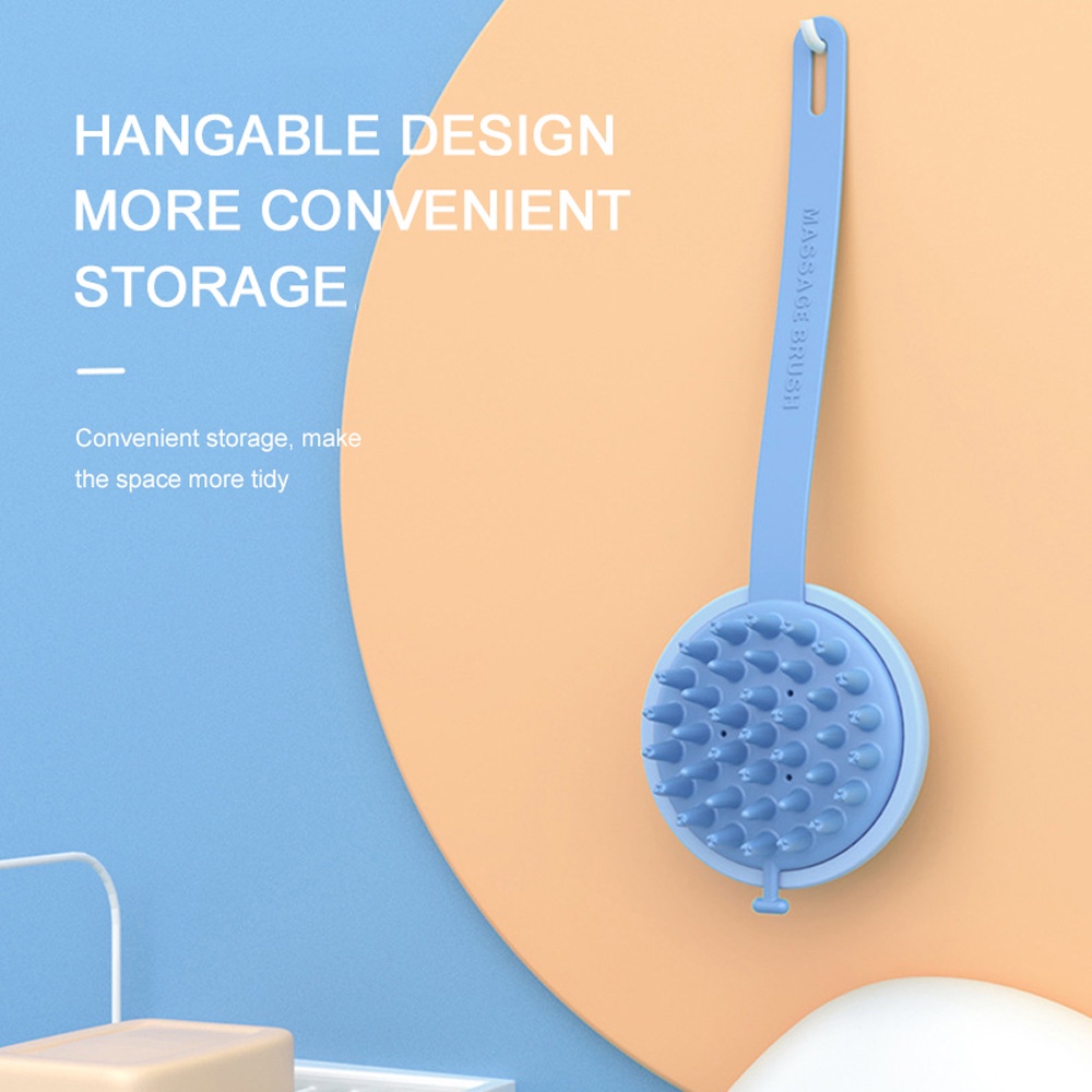 (Hàng Mới Về) Bàn Chải Silicone Mát Xa Da Đầu Tẩy Tế Bào Chết Đa Năng