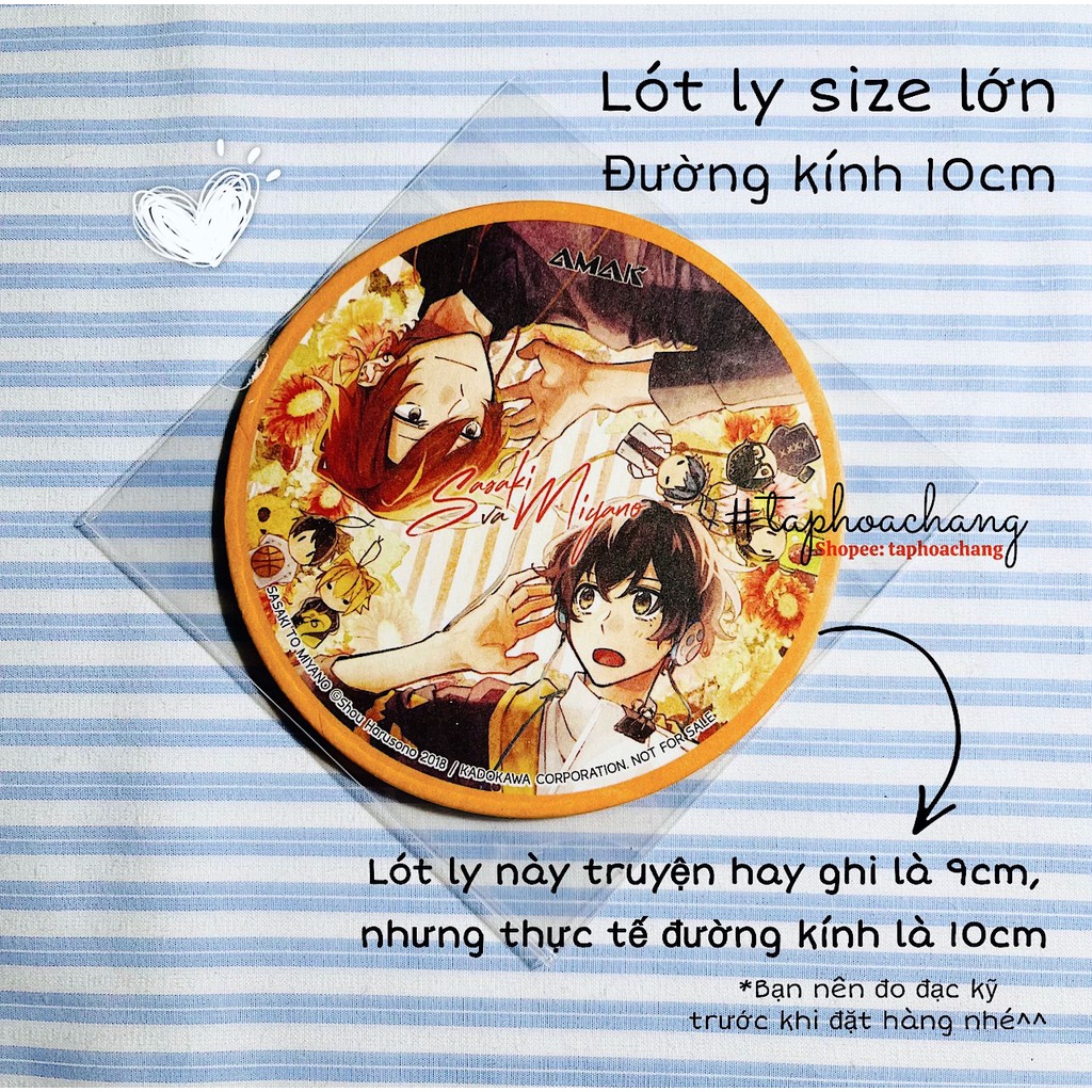 Túi bọc bảo quản lót ly giấy - Túi đựng lót ly giấy phụ kiện sách truyện