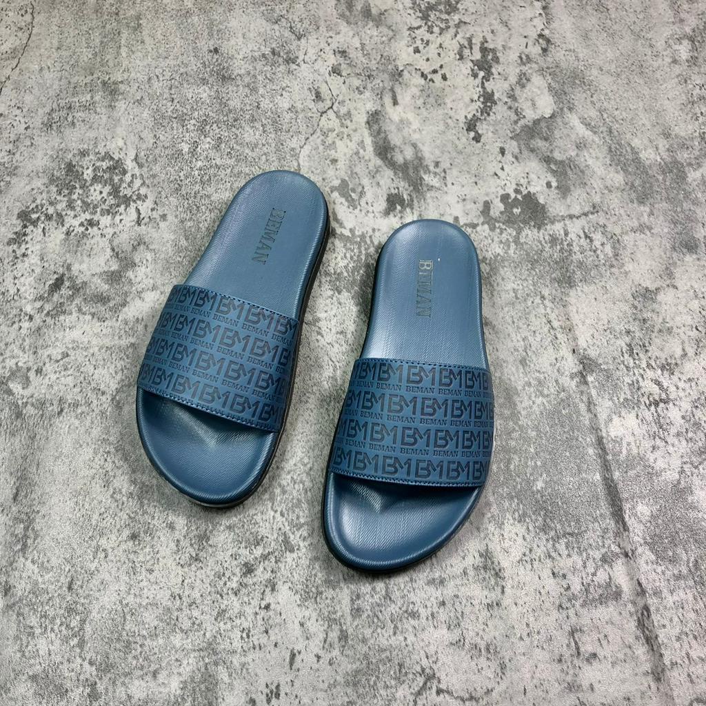 Dép nam quai ngang Beman DBM30,quai dép da sít cao cấp 2 lớp, đế cao su non nguyên khối