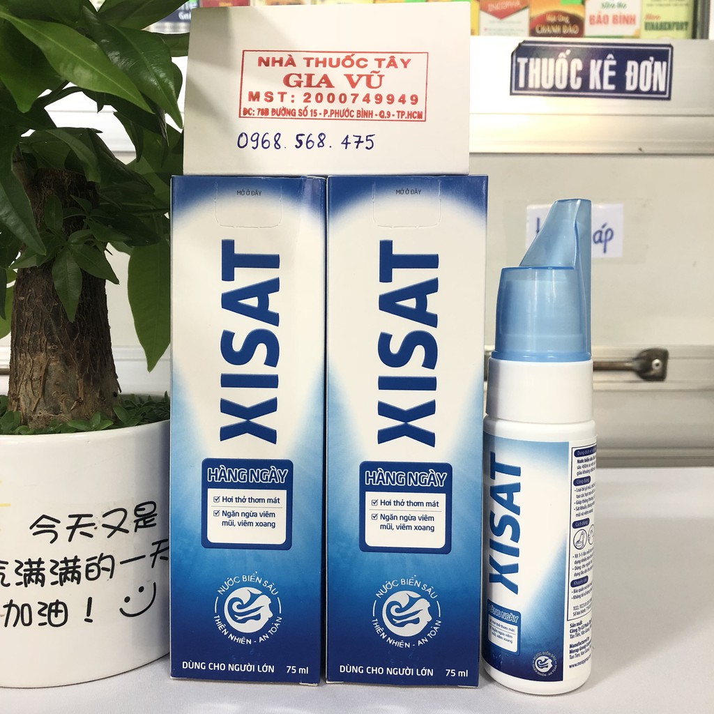 Dung Dịch Nước Biển Sâu Xisat Xịt Thông Mũi 75ml ,Xixat,Sixat,Sisat
