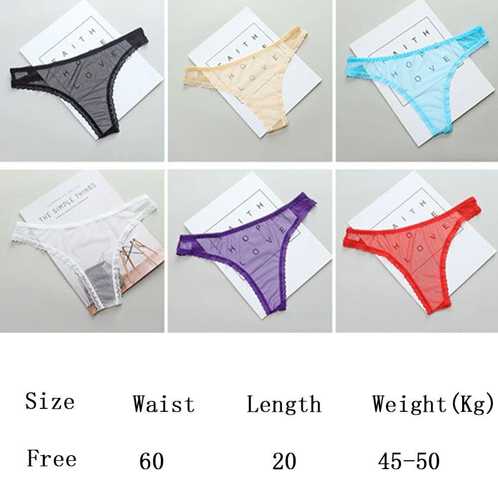Quần Lót Ren Siêu Mỏng Lưng Thấp Quyến Rũ Cho Nữ