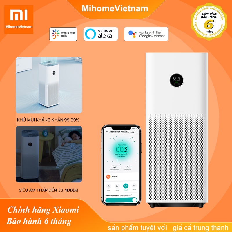 Máy lọc không khí Xiaomi Air Purifier 3C-Máy lọc không khí Xiaomi Air Purifier 4 Pro