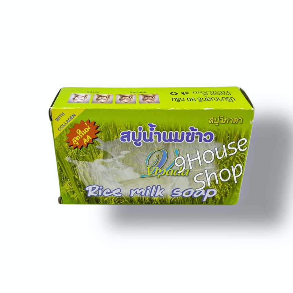(Hộp Giấy) 01 Xà phòng Collagen Sữa Gạo Vipana Thái Lan 90gram
