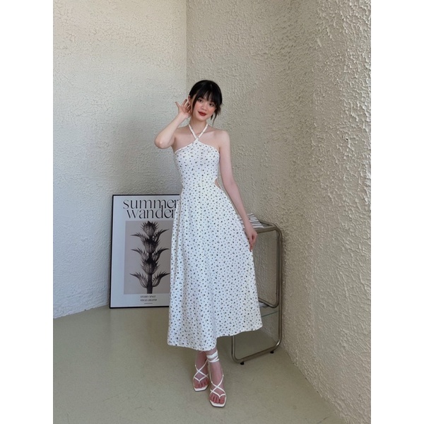 Naava dress - Đầm yếm hoa cut-out - Somalyng.studio