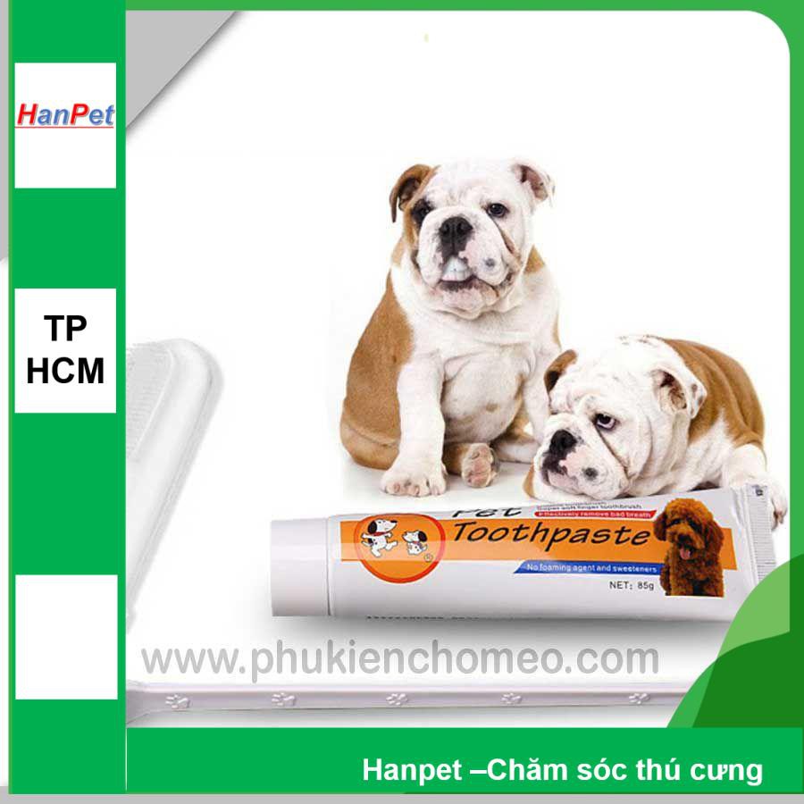 HCM-SP1036 - Kem đánh răng cho chó pet toot (hanpet 4711864)
