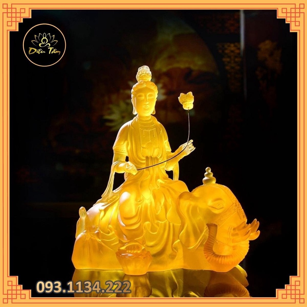 Tượng phật, tượng phổ hiền bồ tát , văn thù bồ tát lưu ly size to